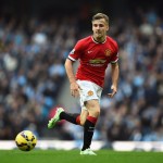 MANCHESTER, ENGLAND - NOVEMBER 02: Luke Shaw of Manchester United in action during the Barclays Premier League match between Manchester City and Manchester United at Etihad Stadium on November 2, 2014 in Manchester, England.  (Photo by Laurence Griffiths/Getty Images)